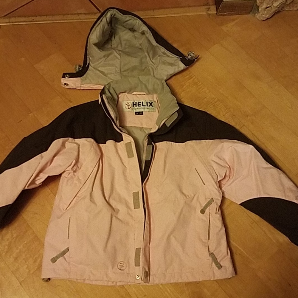 Youth Pink & Brown Snowboard Jacket 10